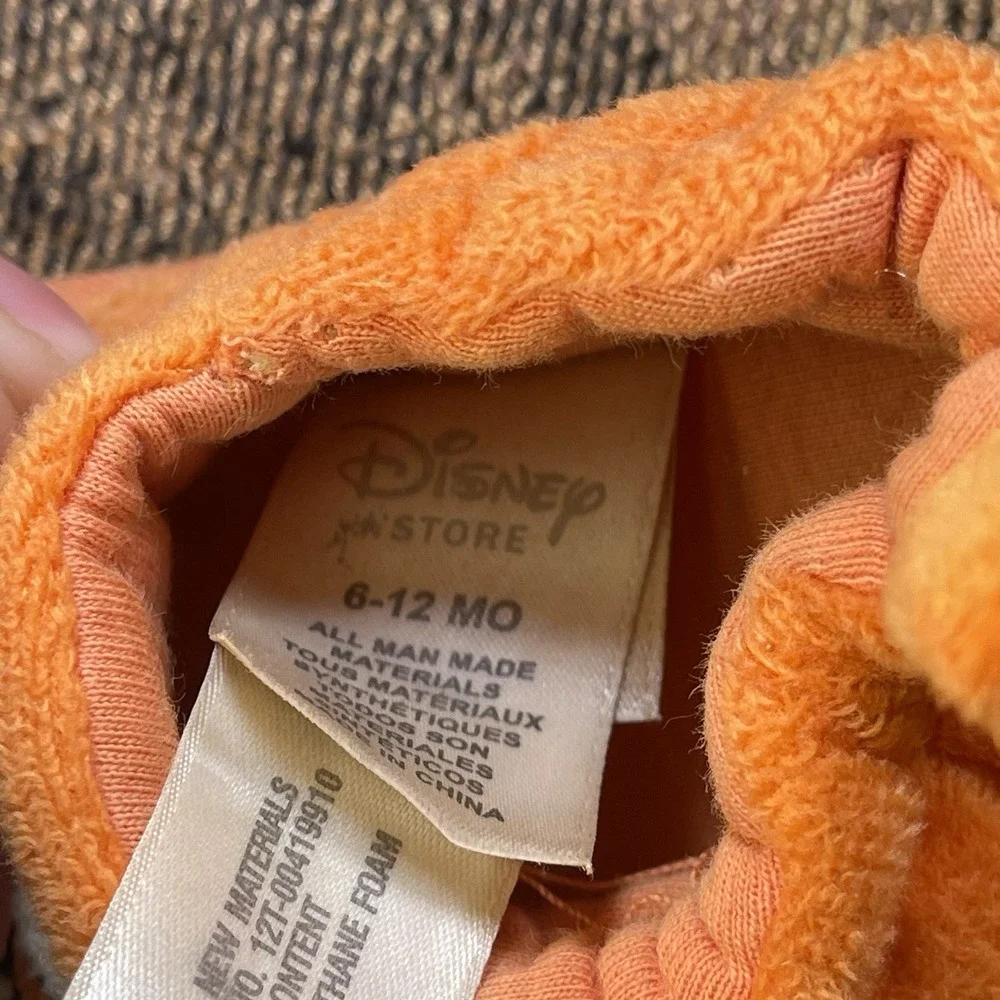 Vtg Y2K Disney Baby Winnie the Pooh Tigger infant soft slippers 6-12 months